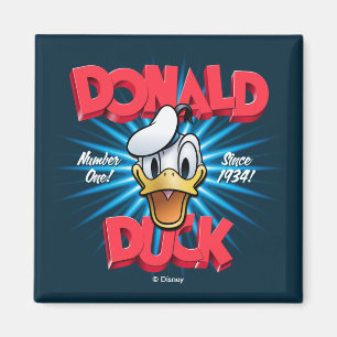 Aimant Graphisme Rétro Héritage de Donald Duck