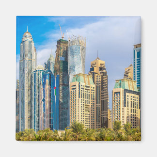 Aimant gratte-ciel moderne de Dubaï Corniche