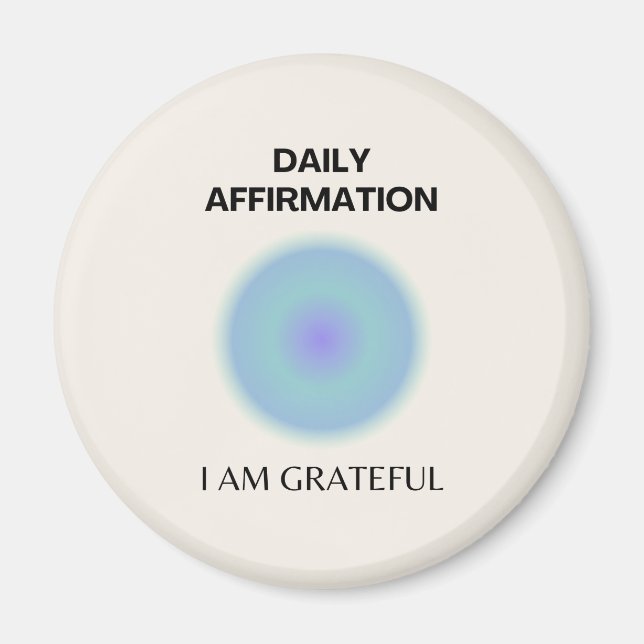 Aimant Gratuit Affirmation Quotidienne Positive Spirituel (Devant)