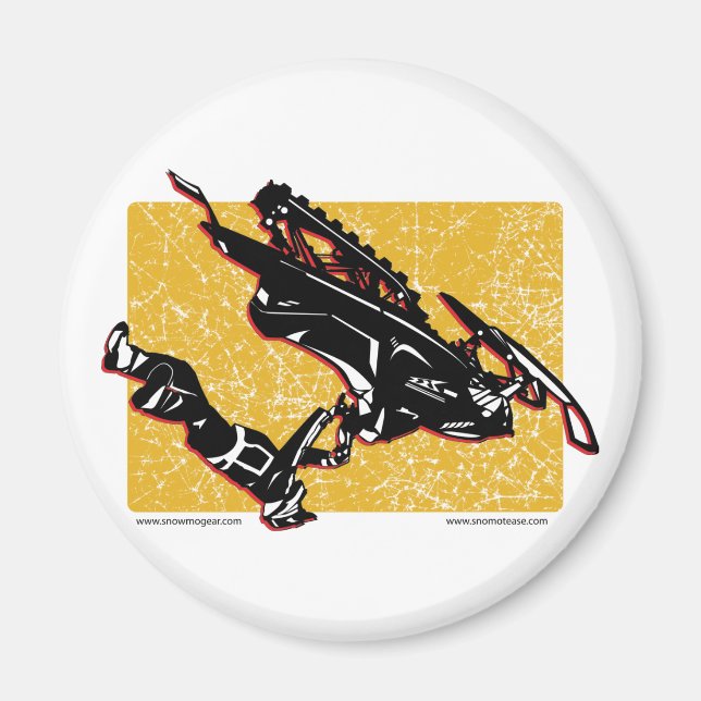 Aimant GRAVITÉ-SLED-in-Yellow (Devant)