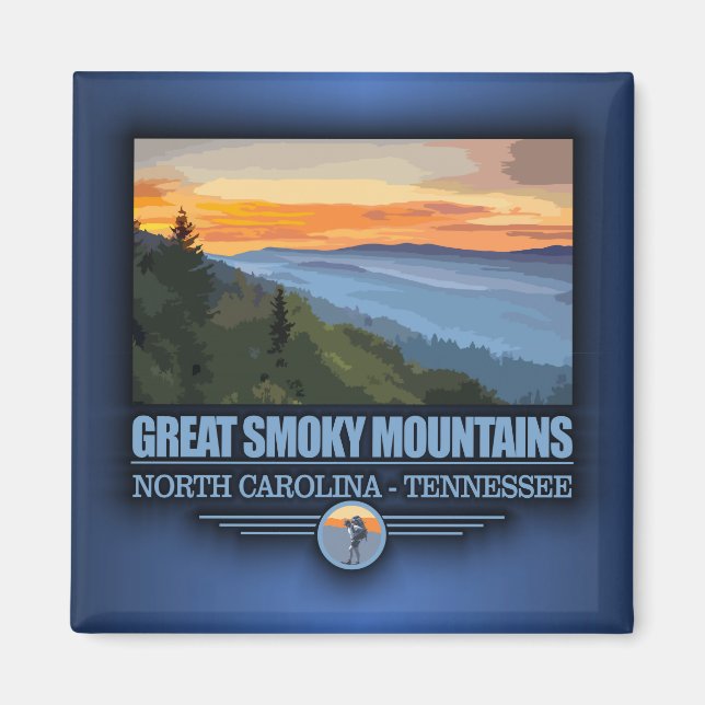 Aimant Great Smoky Mountains (Devant)