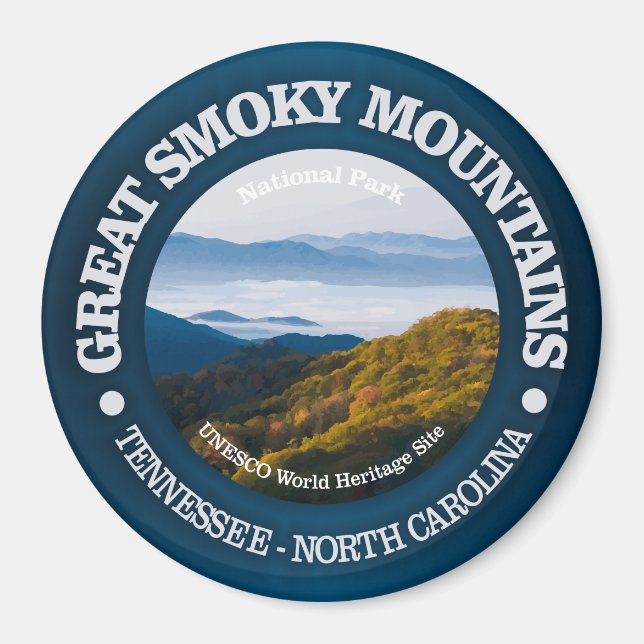 Aimant Great Smoky Mountains (Devant)