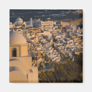 Aimant Grèce et île grecque de Santorini ville de