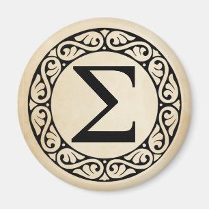 Aimant Greek Alphabet Letter Sigma