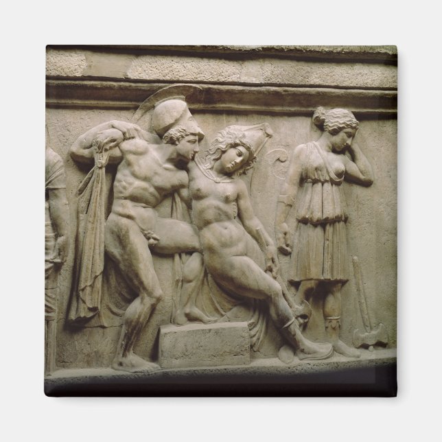 Aimant Greek Sarcophagus with a Scene showing the Battle (Devant)