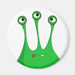Aimant Green cartoon alien