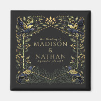 Green Enchanted Gothique Corbeau Mariage Floral