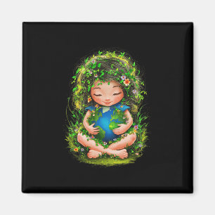 Aimant Green Mother Jour des terres Gaia Sauvez notre pla