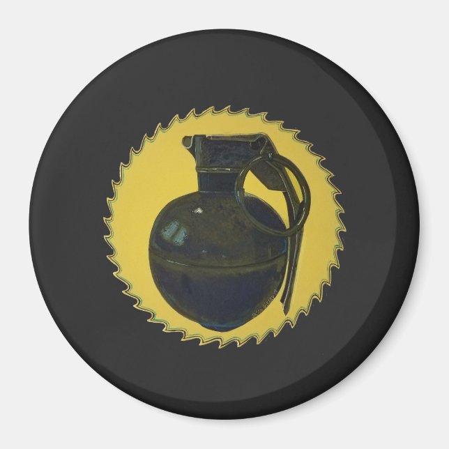 Aimant Grenade verte (Devant)