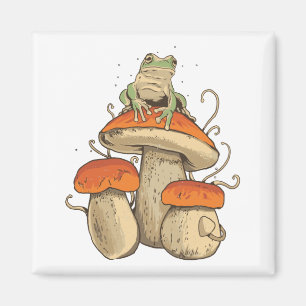 Aimant Grenouille aux champignons