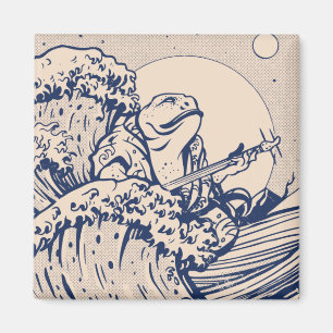 Aimant Grenouille Cottagecore dans le style japonais