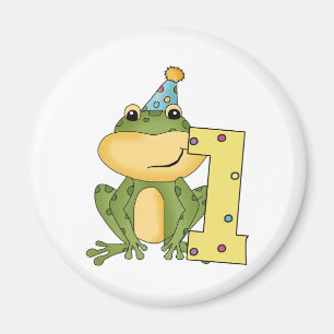 Aimant Grenouille de fête 1er anniversaire T-shirts et ca