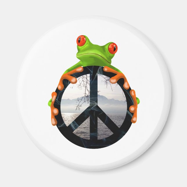 Aimant grenouille de paix1 (Devant)