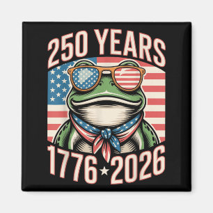 Aimant Grenouille du 250e anniversaire 1776 2026 250 ans 