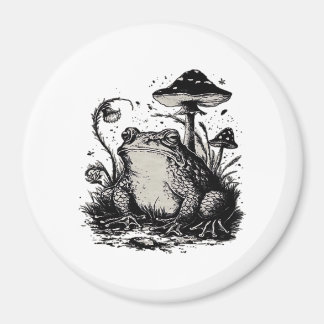 Aimant Grenouille Goblincore Design Minimaliste Classique