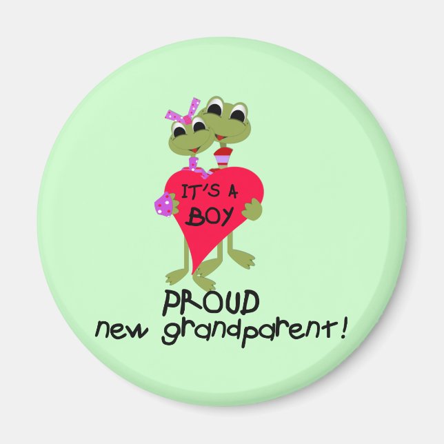 Aimant Grenouille grand-parent de tee-shirts et cadeaux d (Devant)