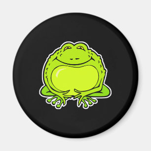 Aimant grenouille grasse heureuse