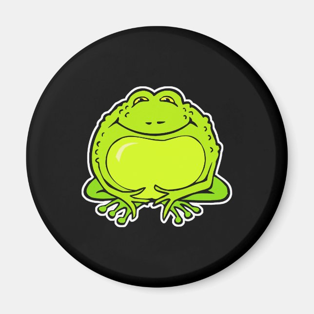 Aimant grenouille grasse heureuse (Devant)