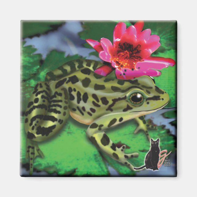 Aimant Grenouille Léopard (Devant)