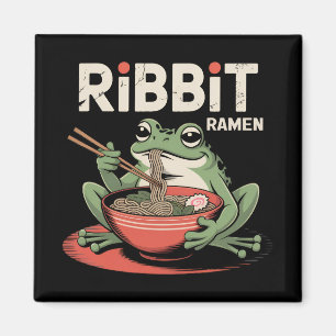 Aimant Grenouille manger Ramen drôle Ribbit Ramen