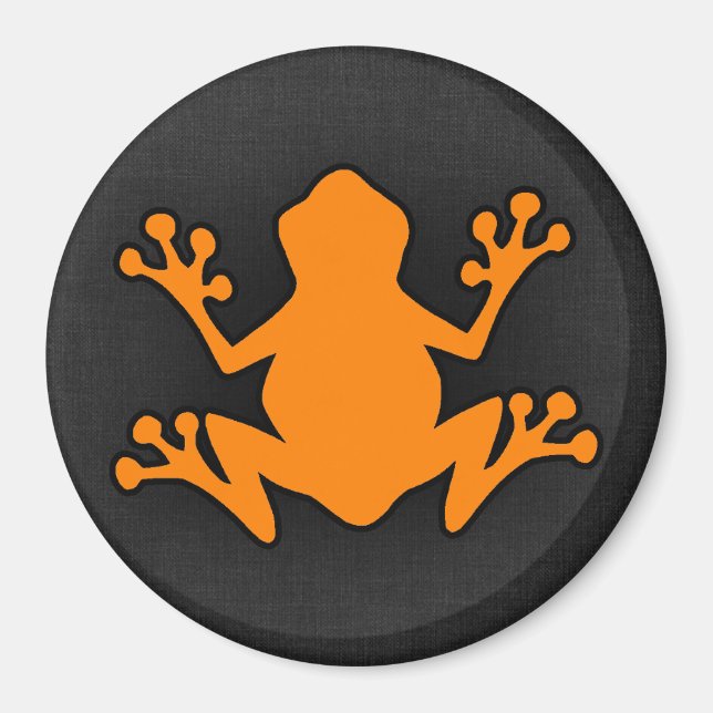 Aimant Grenouille orange (Devant)