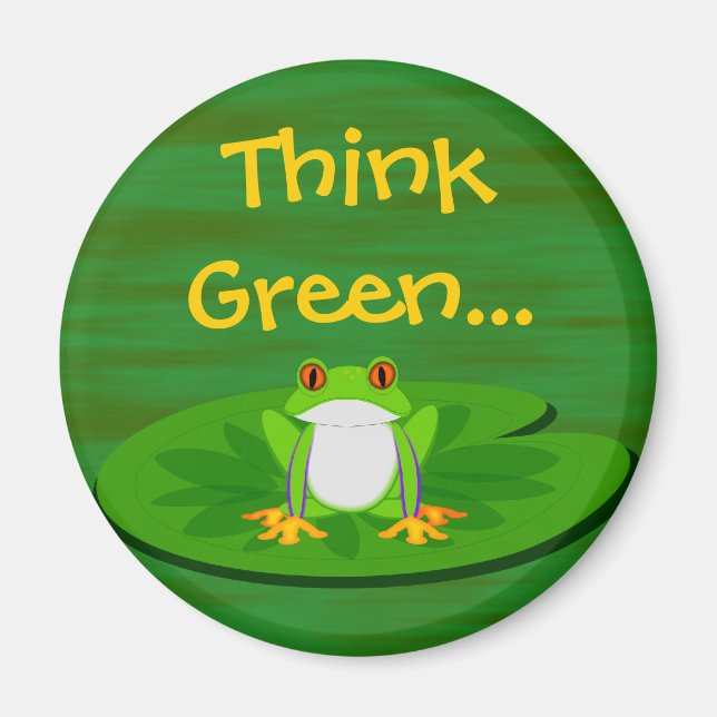 Aimant Grenouille sur Lilypad (Devant)
