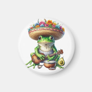 Aimant Grenouille verte musicale