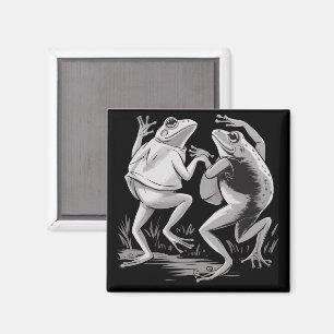 Aimant Grenouilles dansantes Toad Goblincore Dark Academi