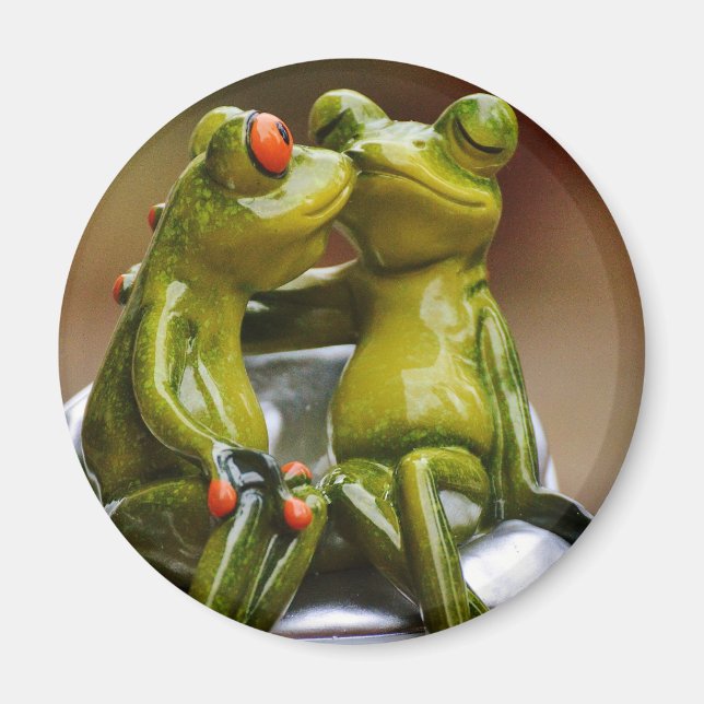 Aimant Grenouilles Heureuses (Devant)