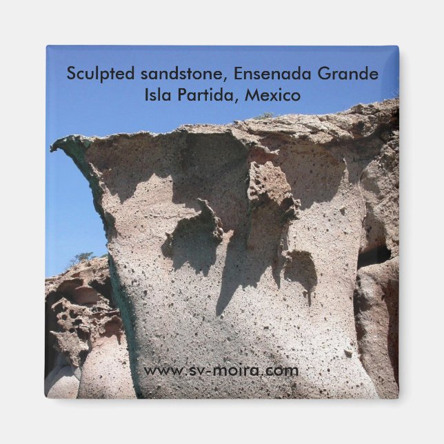 Aimant grès sculpté, Ensenada Grande (Devant)