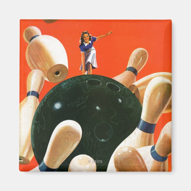 Aimant Grève de Bowling (Devant)