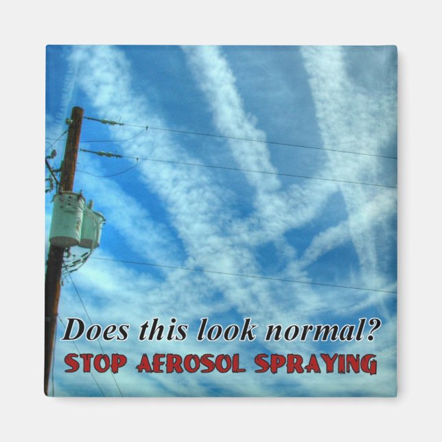 Aimant Grille Massive Chemtrail (Devant)
