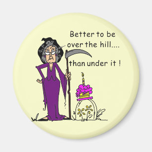 Aimant Grim Reaper Humour d'anniversaire