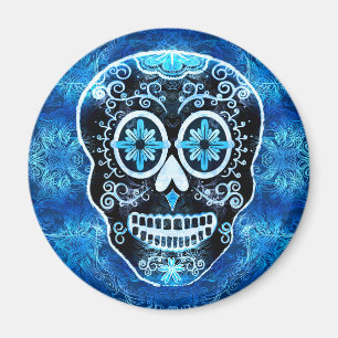 Aimant Grimacerie de l'aimant bleu de Calavera