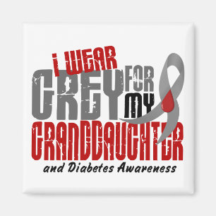 Aimant GRIS d'USAGE du diabète I POUR MA PETITE-FILLE 6,