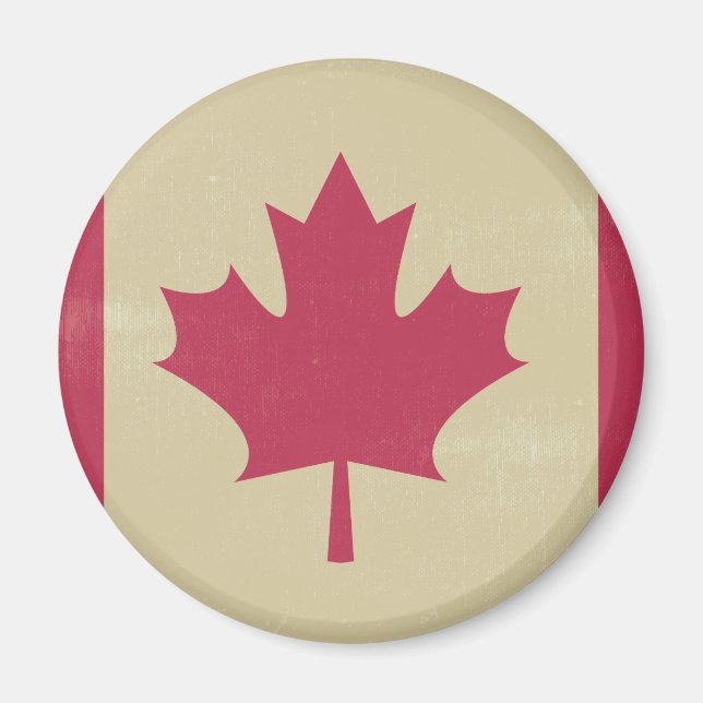 Aimant gronder le drapeau canadien (Devant)