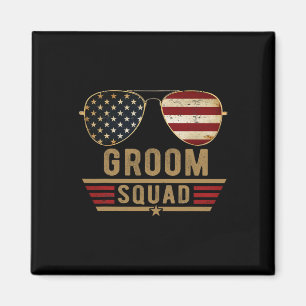 Aimant Groom Squad Bachelor Party Groomsmen Mariage Usa S