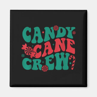 Aimant Groovy Candy Cane Crew Matching Family Group Squad