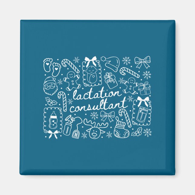 Aimant Groovy Coquette Lactation Consultant Breastfeeding (Devant)