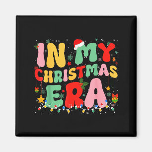 Aimant Groovy Dans Mon Noël Ère Rétro Fêtes De Noël Lumiè