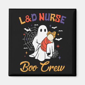 Aimant Groovy L&amp;d Nurse Boo Crew Ghost Halloween Moth