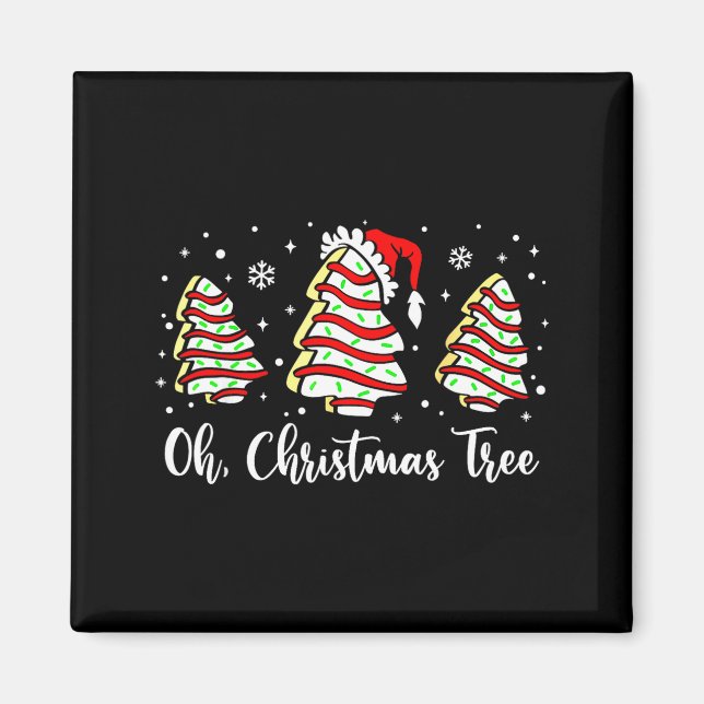 Aimant Groovy Oh Christmas Tree Cakes Debbie Becky Jen Ca (Devant)