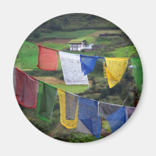 Aimant Gros plan de drapeaux de prière