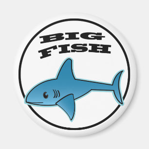Aimant Gros Poisson - Standard,  D'Aimant Rond De 2¼ Pou