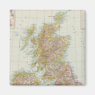 Aimant Grossbritannien, Irlande - Carte du Royaume-Uni, I