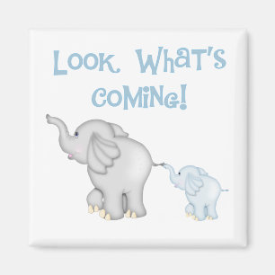 Aimant Grossesse bleue d'éléphant