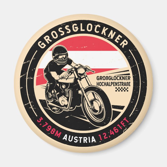 Aimant Grossglockner | Autriche | Motorcycle (Devant)