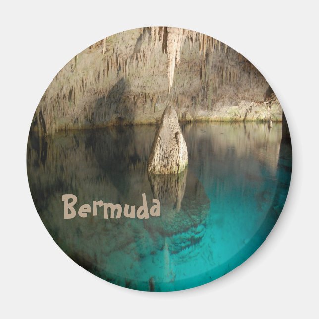 Aimant Grotte de cristal, Bermudes (Devant)