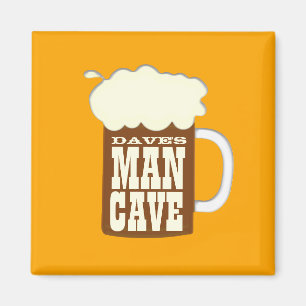 Aimant Grotte de l'homme à la bière drôle
