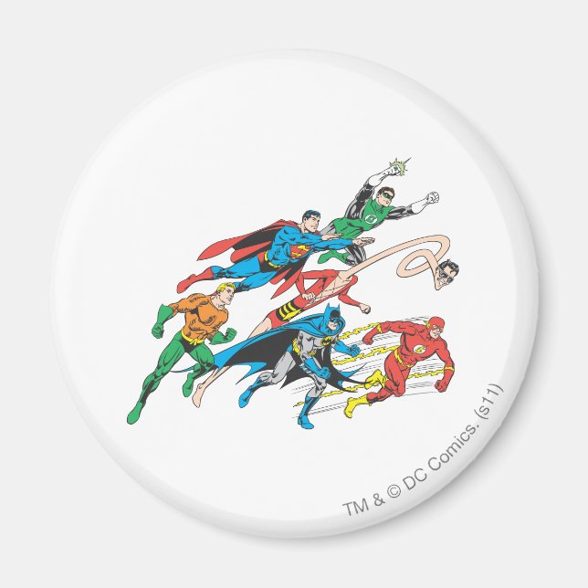 Aimant Groupe 5 de la Justice League of America (Devant)